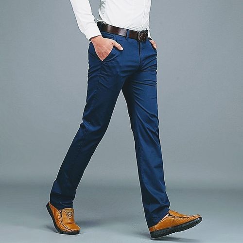 High Stretch Men's Classic Pants Spring Summer Casual Pants High Waist  Trousers Business Casual Pants Dropshipping